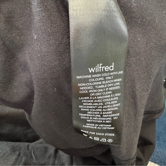 Aritiza Wilfred Market Square Neck A-line Jersey Black Midi Tank Dress - Picture 5 of 6